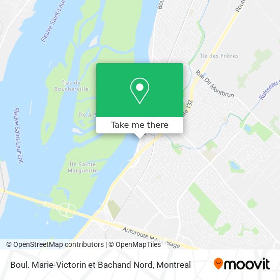 Boul. Marie-Victorin et Bachand Nord map