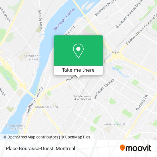 Place Bourassa-Ouest map