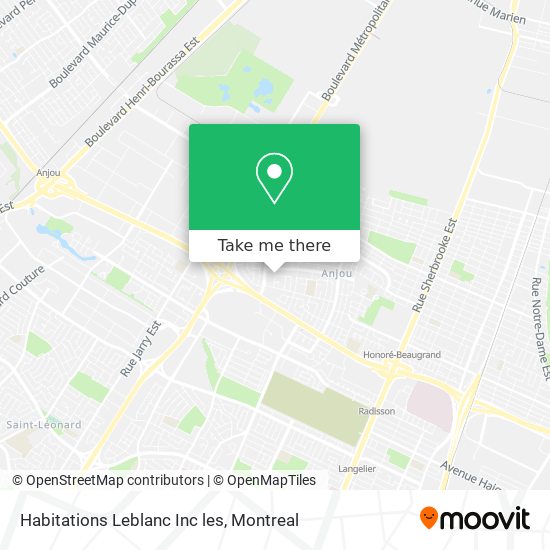 Habitations Leblanc Inc les map