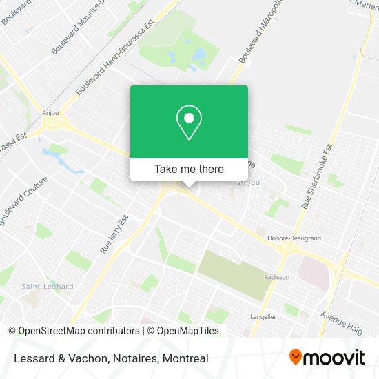 Lessard & Vachon, Notaires map