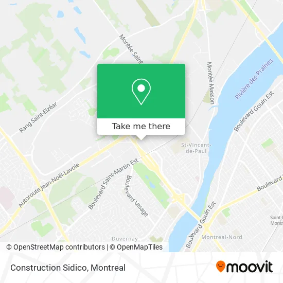 Construction Sidico map