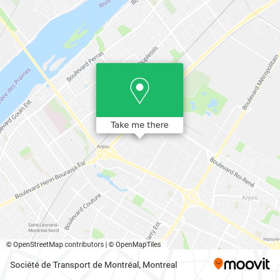 Société de Transport de Montréal map