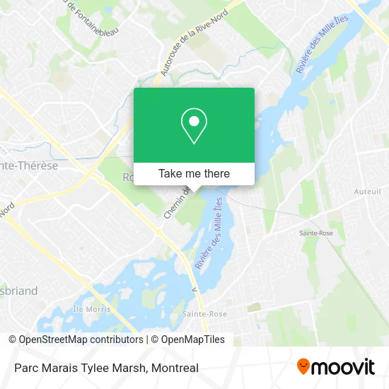 Parc Marais Tylee Marsh map