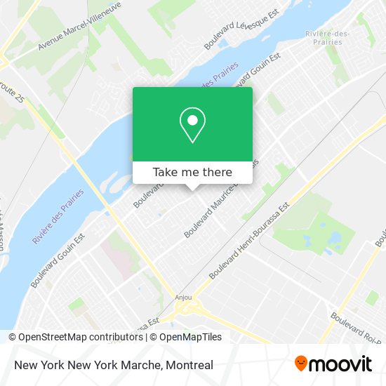 New York New York Marche map