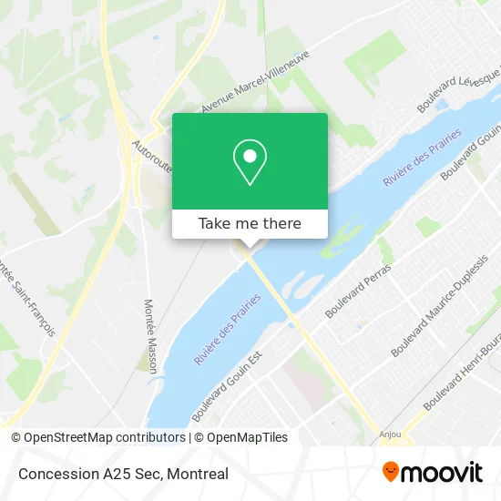 Concession A25 Sec map