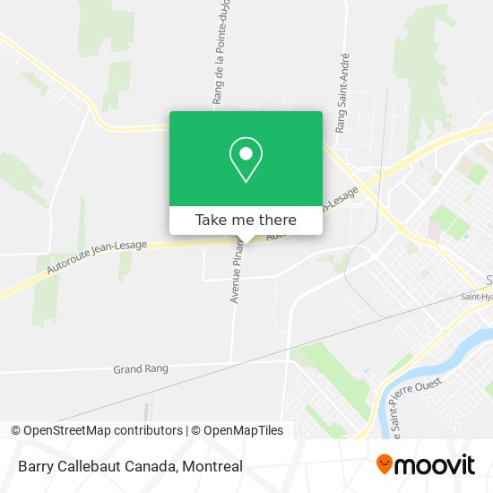 Barry Callebaut Canada map