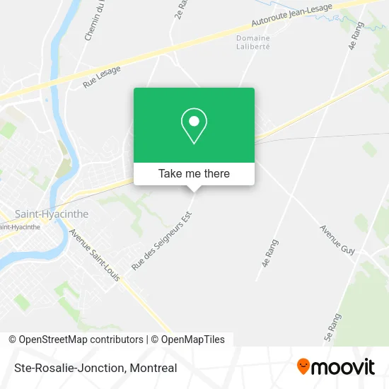 Ste-Rosalie-Jonction map