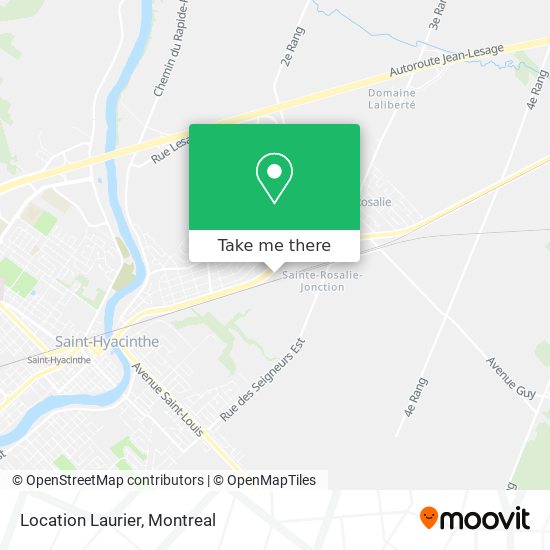 Location Laurier map