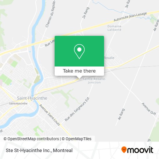 Ste St-Hyacinthe Inc. map