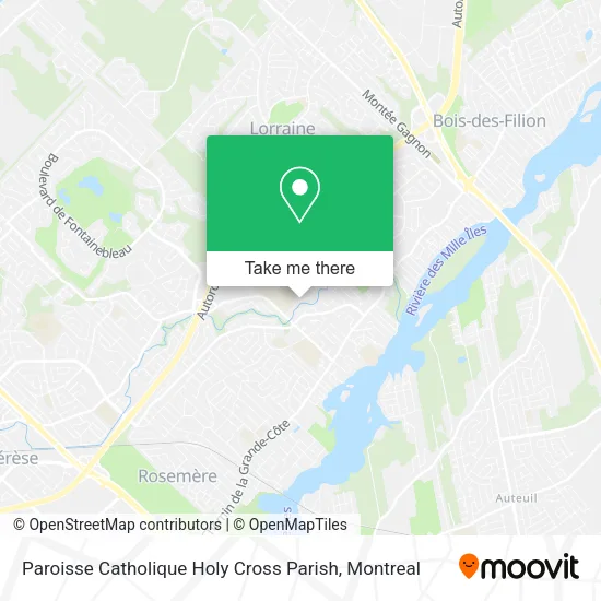 Paroisse Catholique Holy Cross Parish map