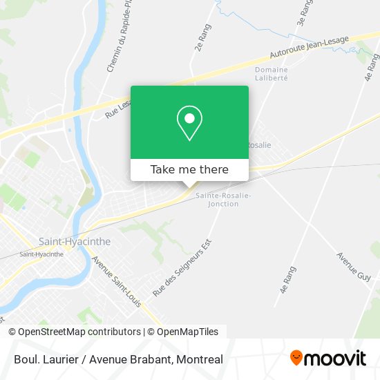 Boul. Laurier / Avenue Brabant map