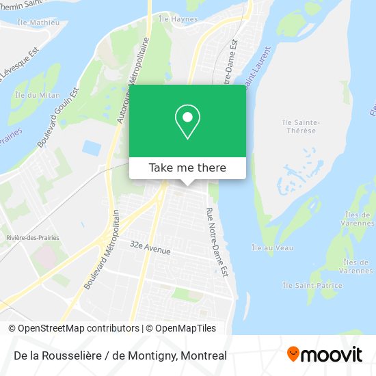 De la Rousselière / de Montigny map