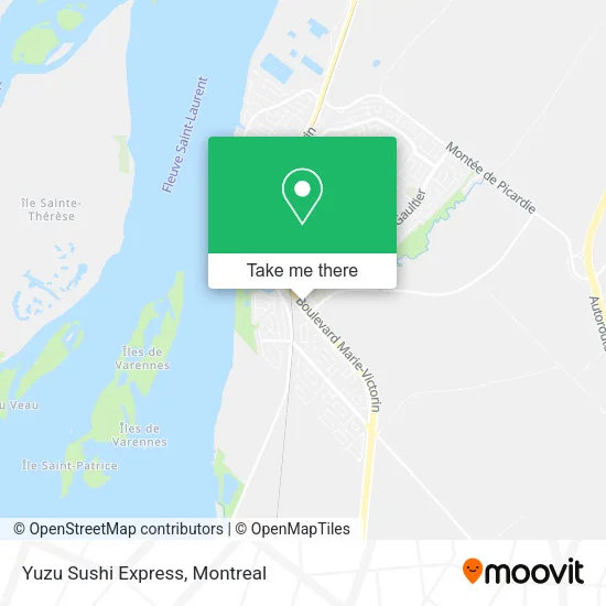 Yuzu Sushi Express map