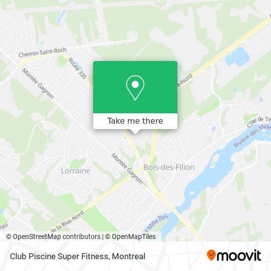 Club Piscine Super Fitness map