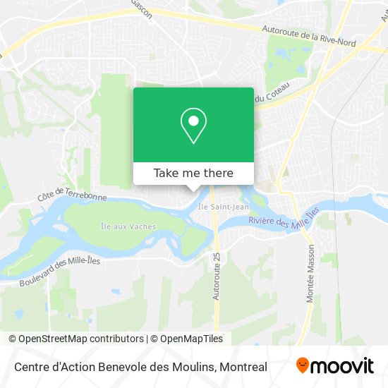 Centre d'Action Benevole des Moulins map