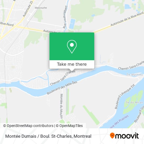 Montée Dumais / Boul. St-Charles map