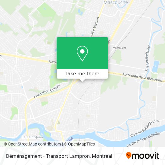 Déménagement - Transport Lampron map