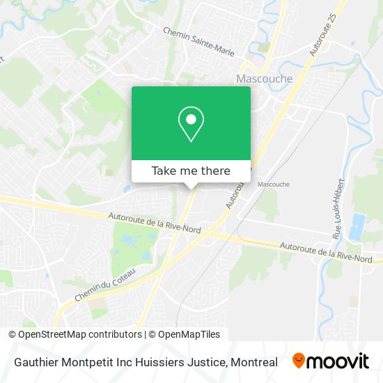 Gauthier Montpetit Inc Huissiers Justice map