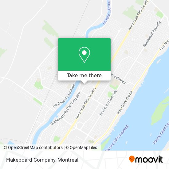 Flakeboard Company map