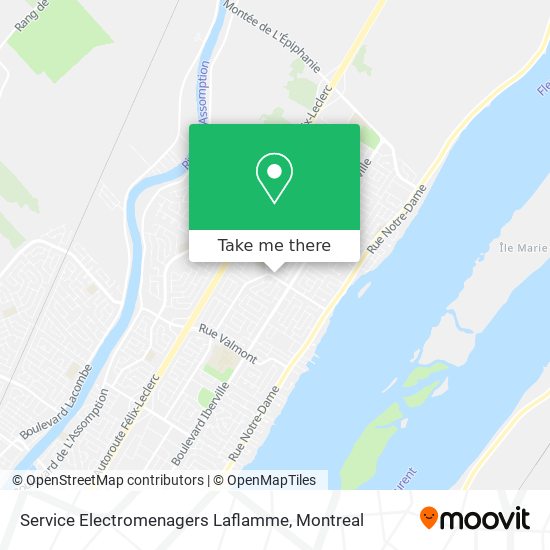 Service Electromenagers Laflamme map