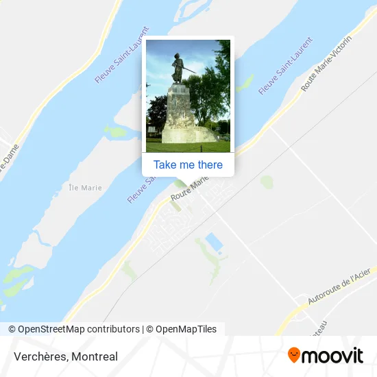 Verchères map