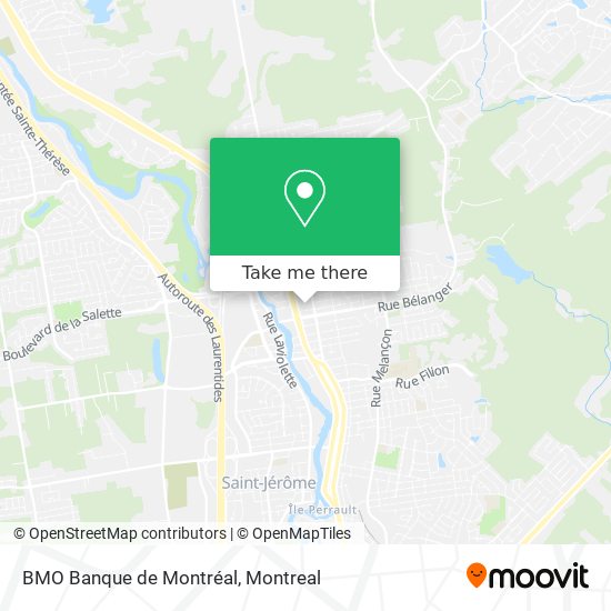 BMO Banque de Montréal map