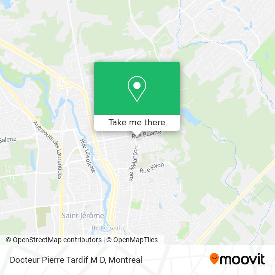 Docteur Pierre Tardif M D map