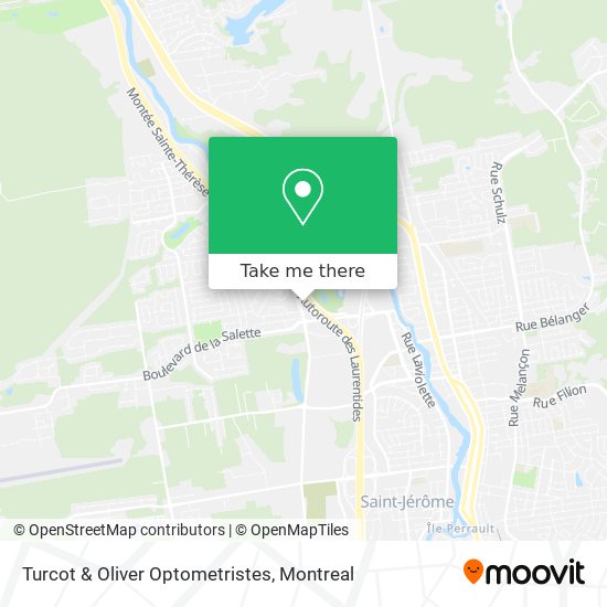 Turcot & Oliver Optometristes map