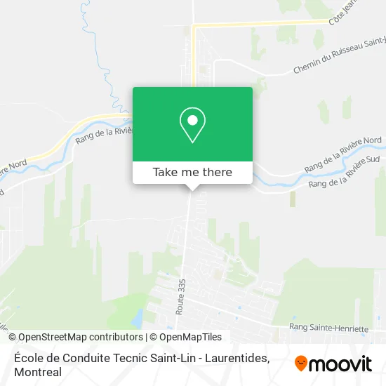 École de Conduite Tecnic Saint-Lin - Laurentides map