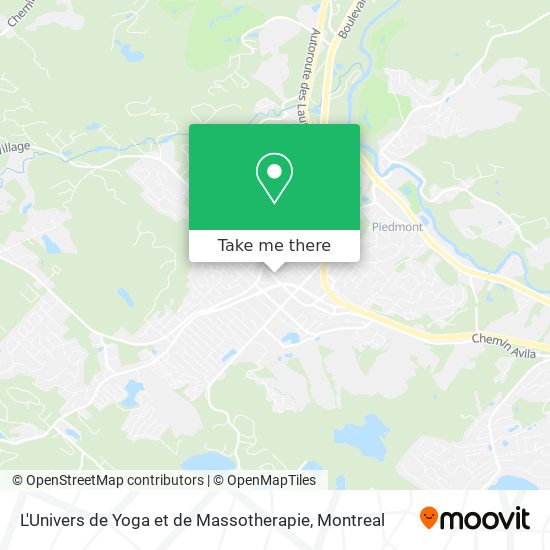 L'Univers de Yoga et de Massotherapie map