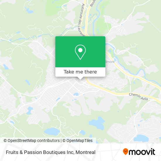 Fruits & Passion Boutiques Inc map