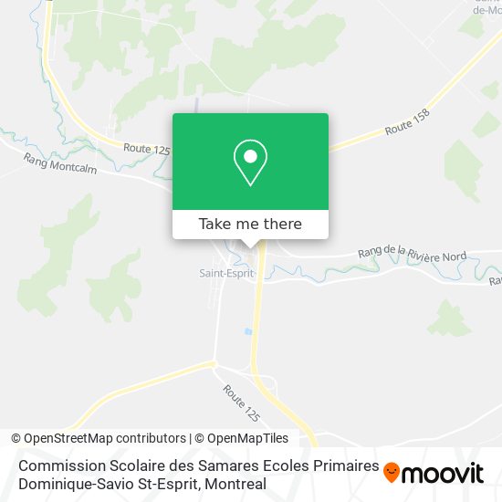 Commission Scolaire des Samares Ecoles Primaires Dominique-Savio St-Esprit map