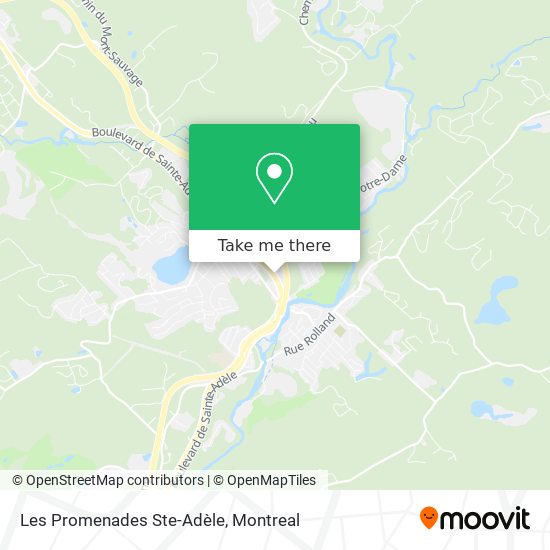 Les Promenades Ste-Adèle map