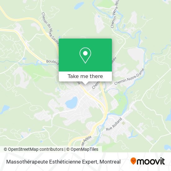 Massothérapeute Esthéticienne Expert map