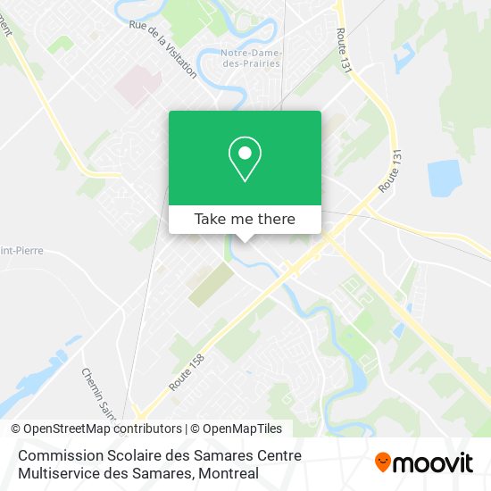 Commission Scolaire des Samares Centre Multiservice des Samares map