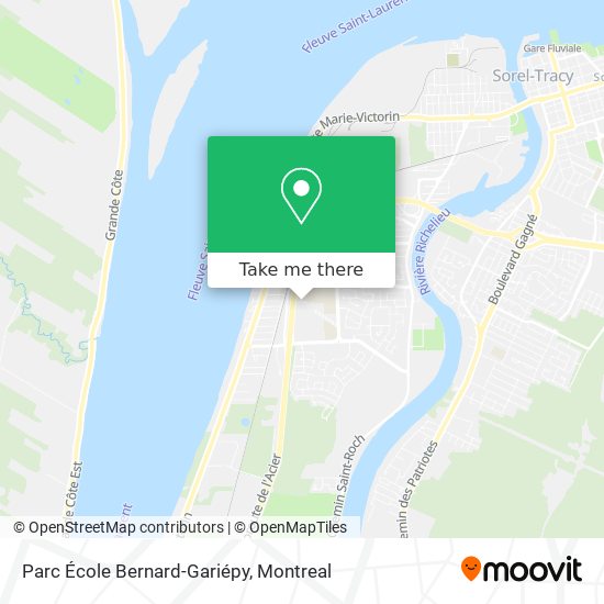 Parc École Bernard-Gariépy map