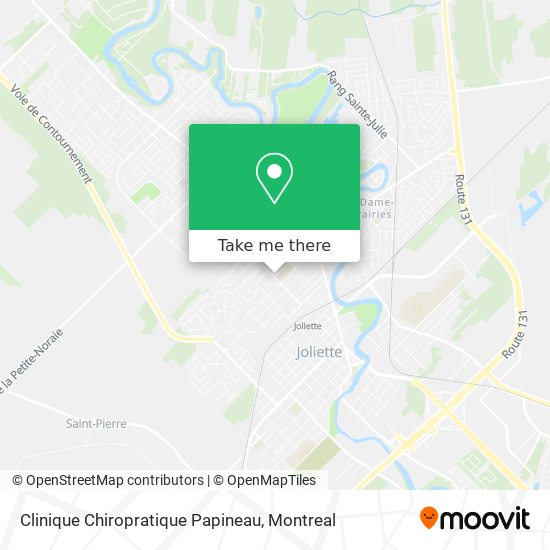 Clinique Chiropratique Papineau map