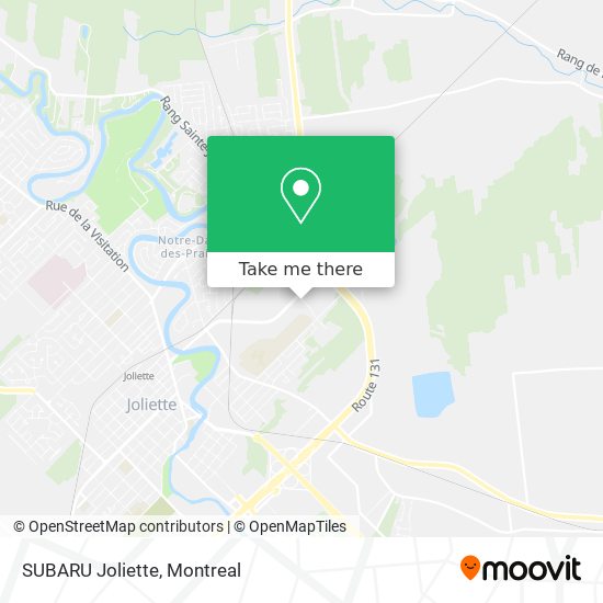 SUBARU Joliette map