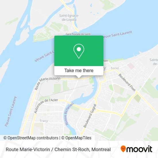 Route Marie-Victorin / Chemin St-Roch map