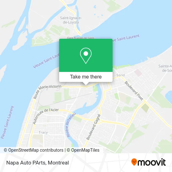 Napa Auto PArts map