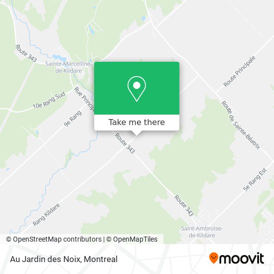 Au Jardin des Noix map