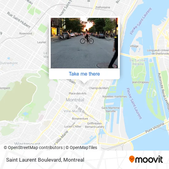 Saint Laurent Boulevard map
