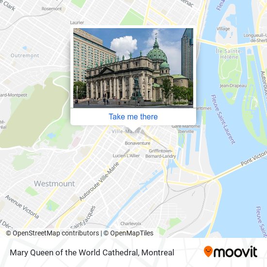 Mary Queen of the World Cathedral map