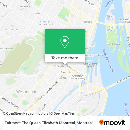 Fairmont The Queen Elizabeth Montréal map