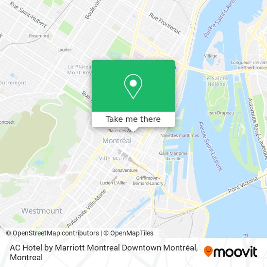 AC Hotel by Marriott Montreal Downtown Montréal map