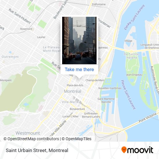 Saint Urbain Street map