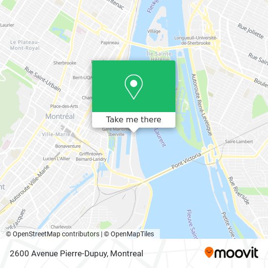 2600 Avenue Pierre-Dupuy map