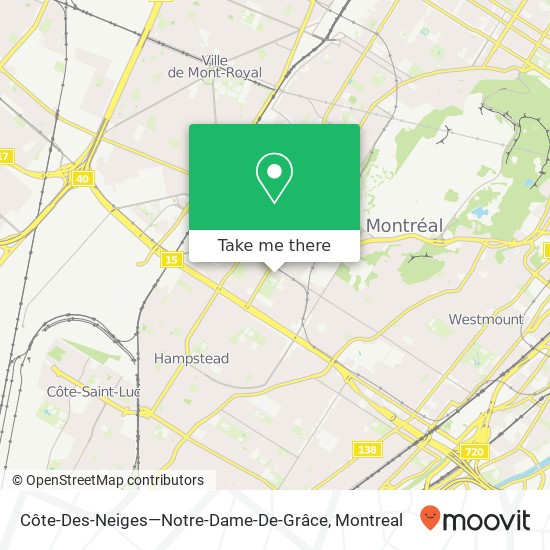 Côte-Des-Neiges—Notre-Dame-De-Grâce map