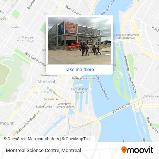 Montreal Science Centre map
