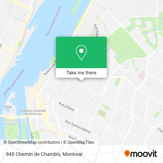 945 Chemin de Chambly map